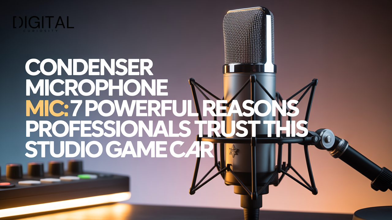 Condenser Microphone Mic: 7 Powerful Reasons Professionals Trust This Studio Game Changer