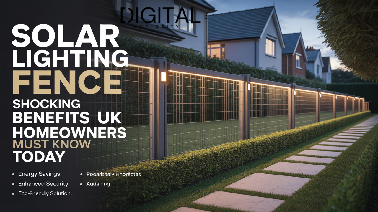 Solar Lighting Fence Shocking Benefits UK Homeowners Must Know Today