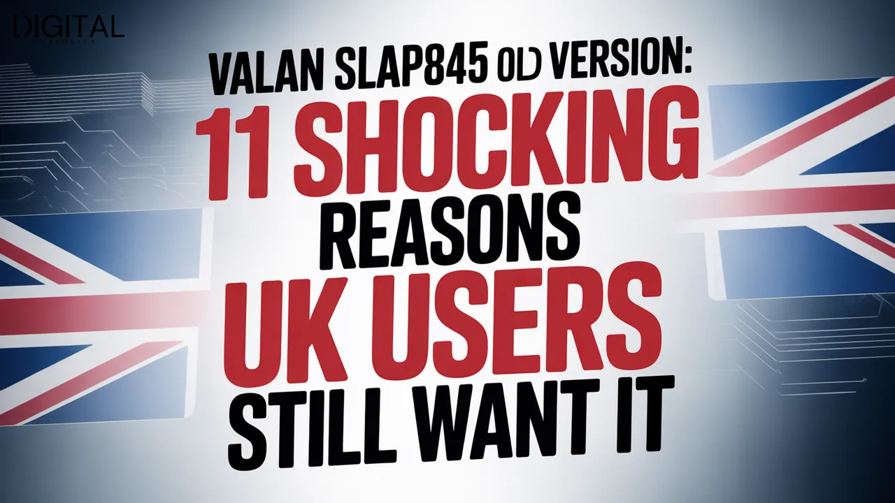 Valan Slap845 Old Version: 11 Shocking Reasons UK Users Still Want It
