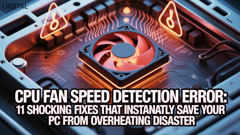 CPU Fan Speed Detection Error: 11 Shocking Fixes That Instantly Save Your PC From Overheating Disaster
