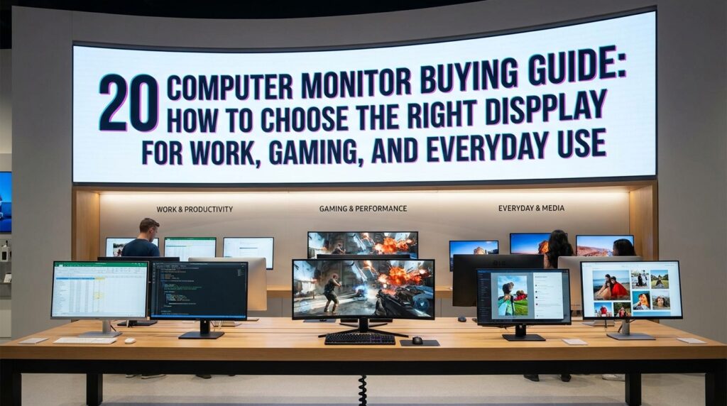 20 Computer Monitor Buying Guide: How to Choose the Right Display for Work, Gaming, and Everyday Use