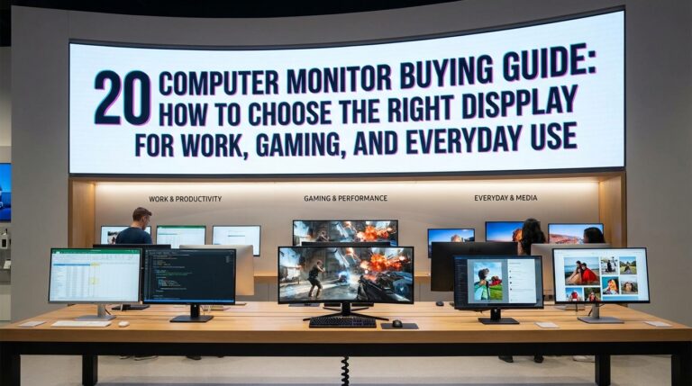 20 Computer Monitor Buying Guide: How to Choose the Right Display for Work, Gaming, and Everyday Use