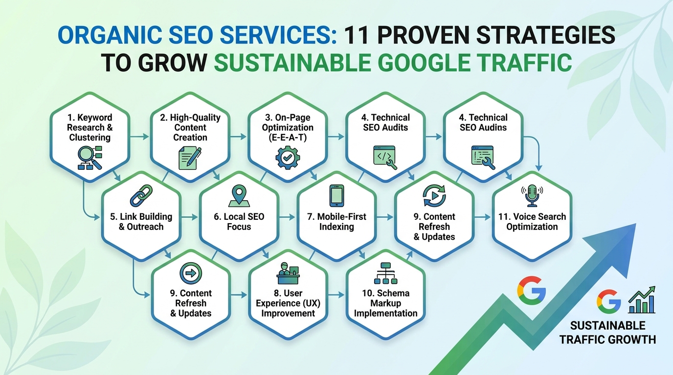 Organic SEO Services: 11 Proven Strategies to Grow Sustainable Google Traffic